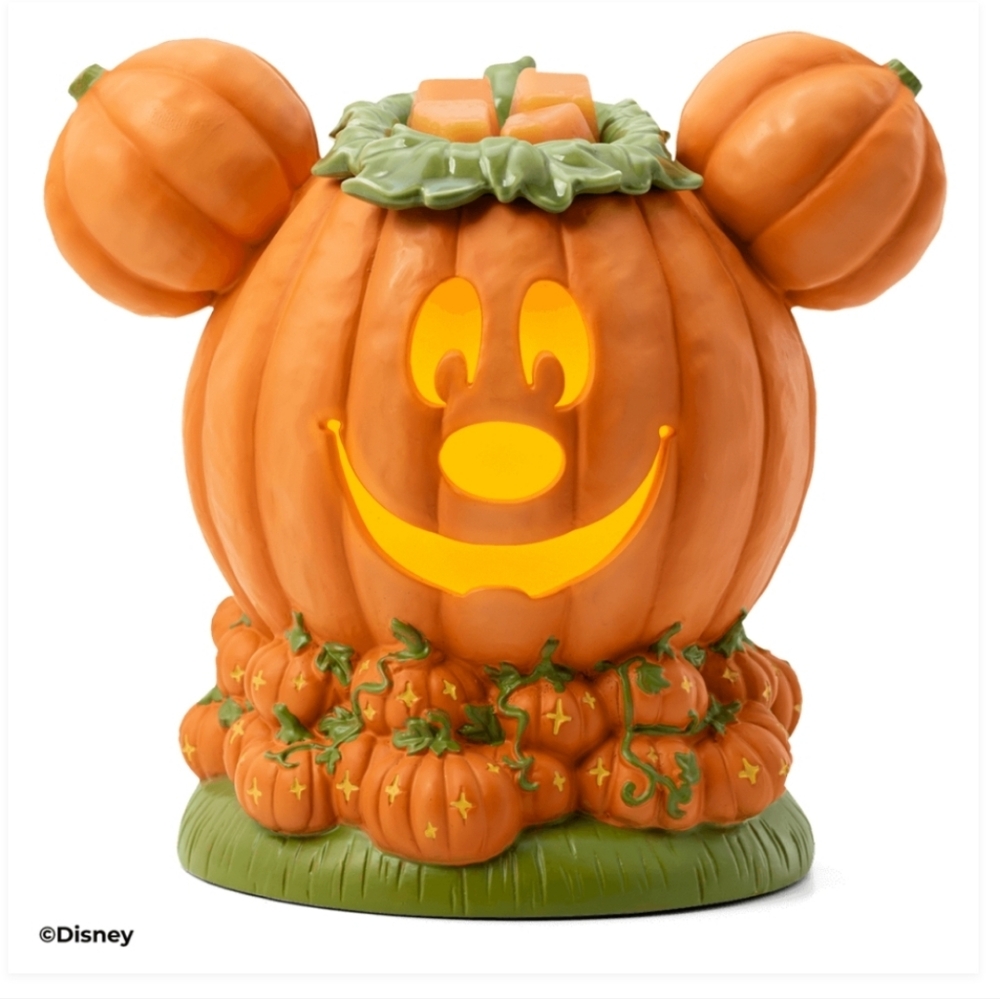 Brand New! Disney Fall Mickey Pumpkin Scentsy Warmer